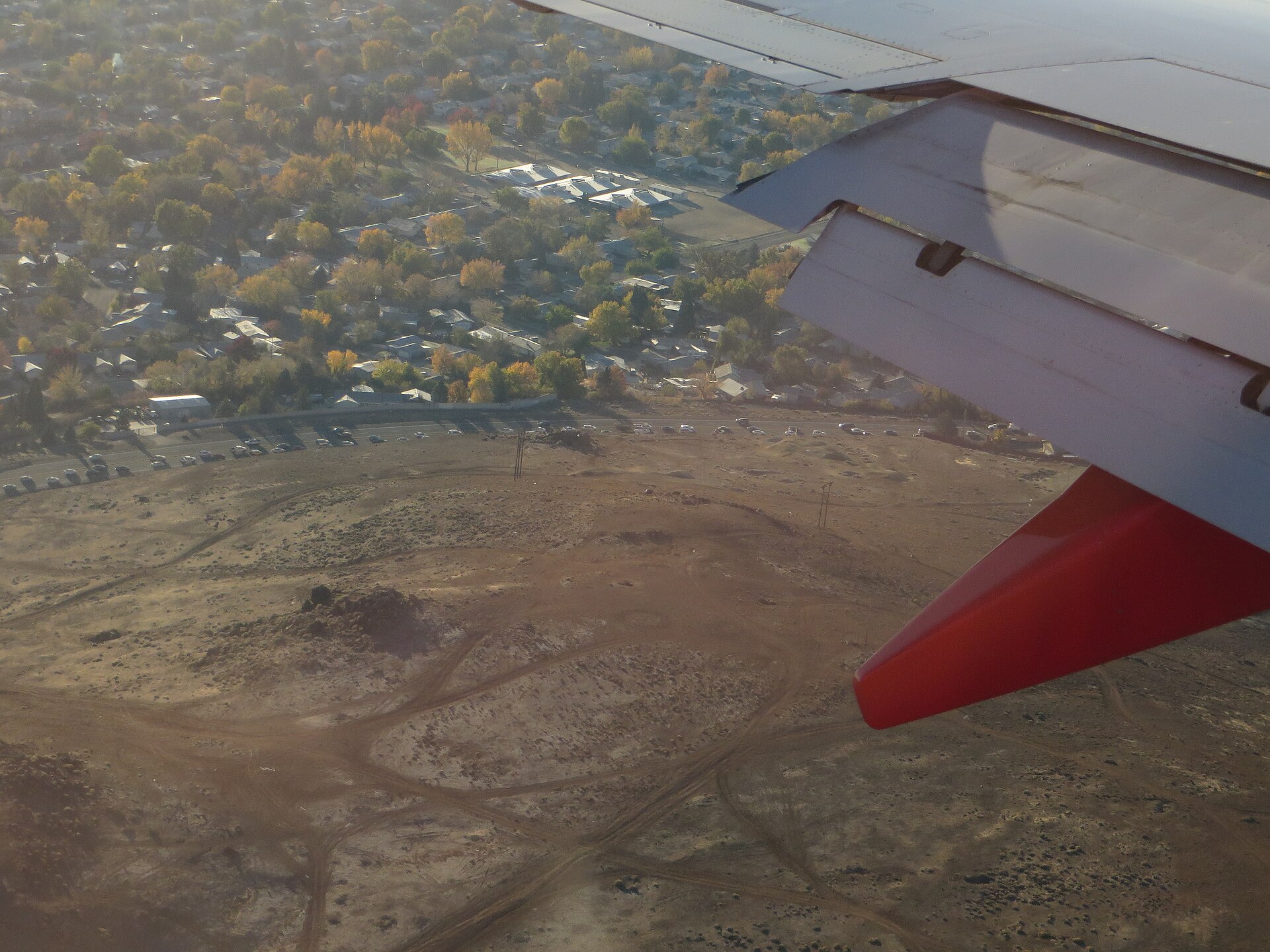 Aerial view of highway traffic building up, a metaphor for compounding website traffic