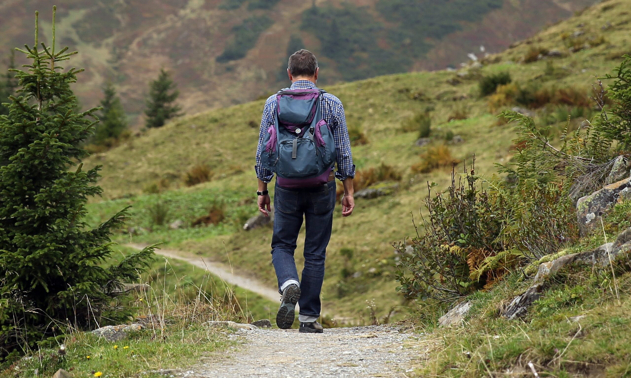 Hiker on a long mountain trail symbolizing the affiliate marketing journey
