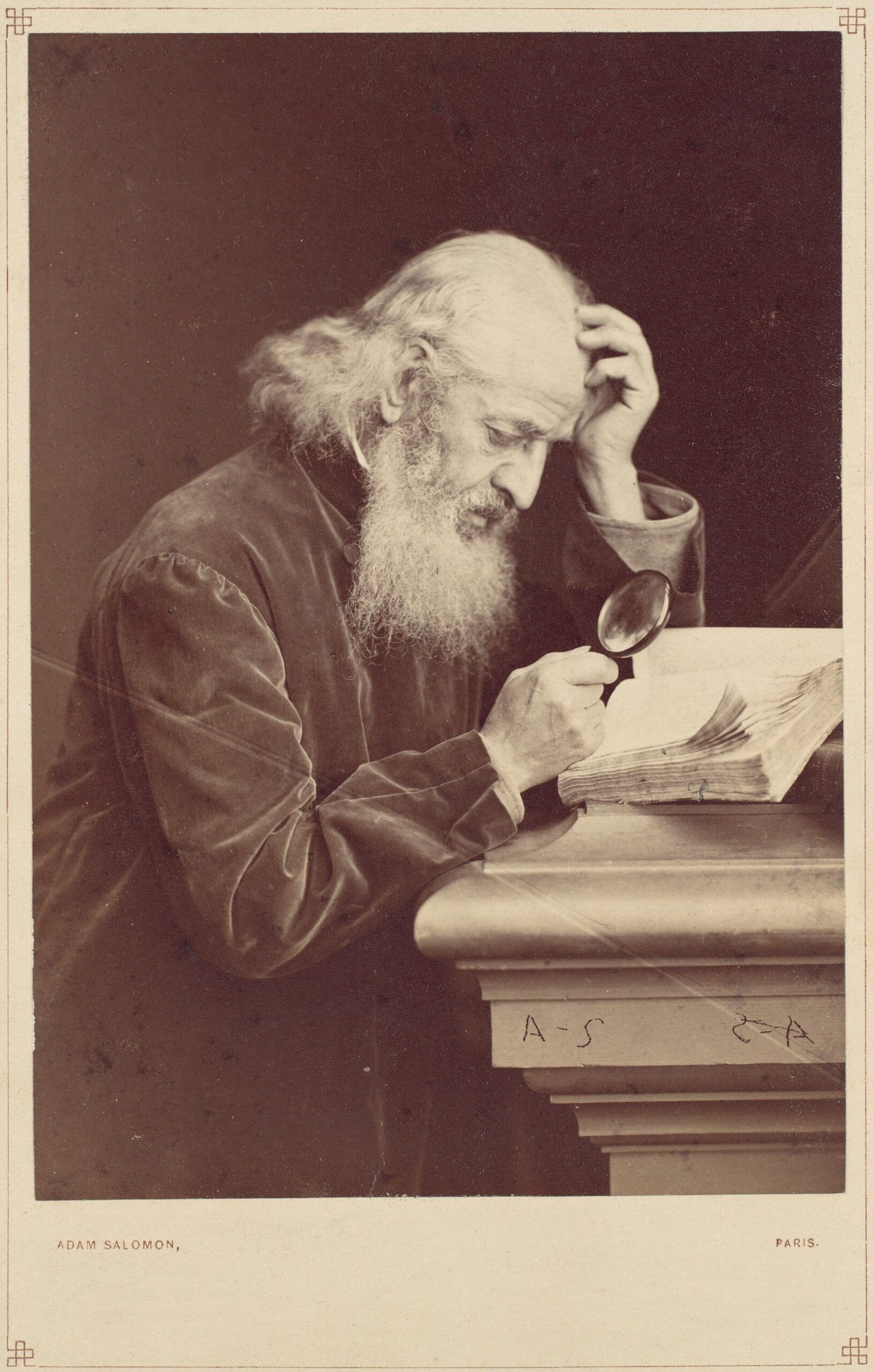 Closely examining evidence before recommending a product, magnifying glass metaphor