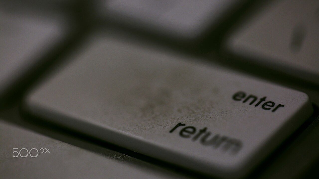 Close-up of a computer keyboard